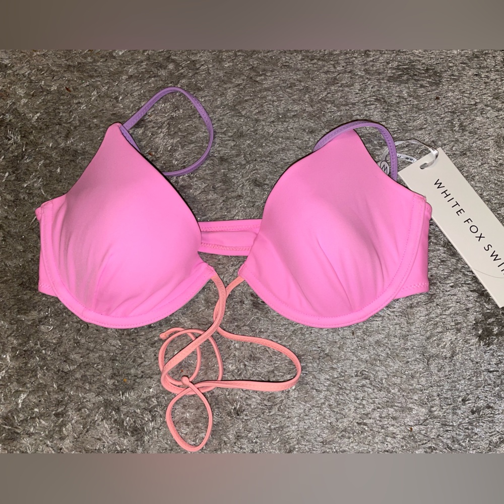 White Fox Pink bikini